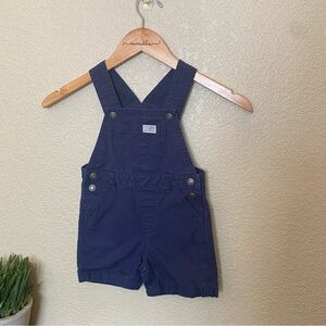 Carters overalls shortalls blue snap straps 24 months